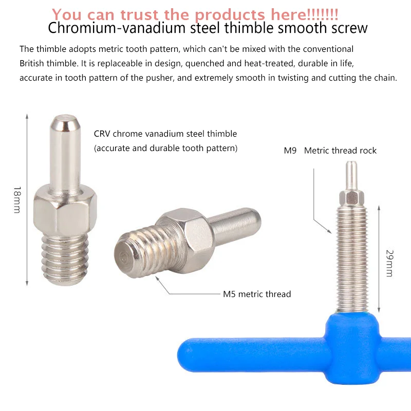 

High Carbon Steel Cycling Link Breaker Splitter Mountain Road Bike Repair Tools Portable Bicycle Chain Cutter Removal Tool
