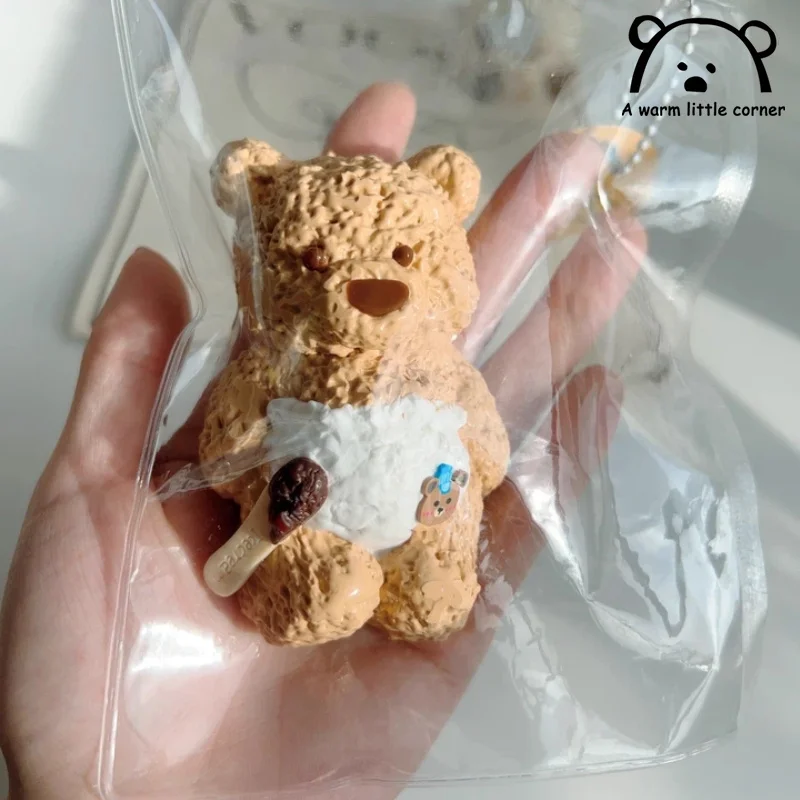 

Мягкая игрушка-антистресс в виде милого медвежонка из пищевого силикона, очень мягкая, медленно восстанавливающая форму, для снятия стресса