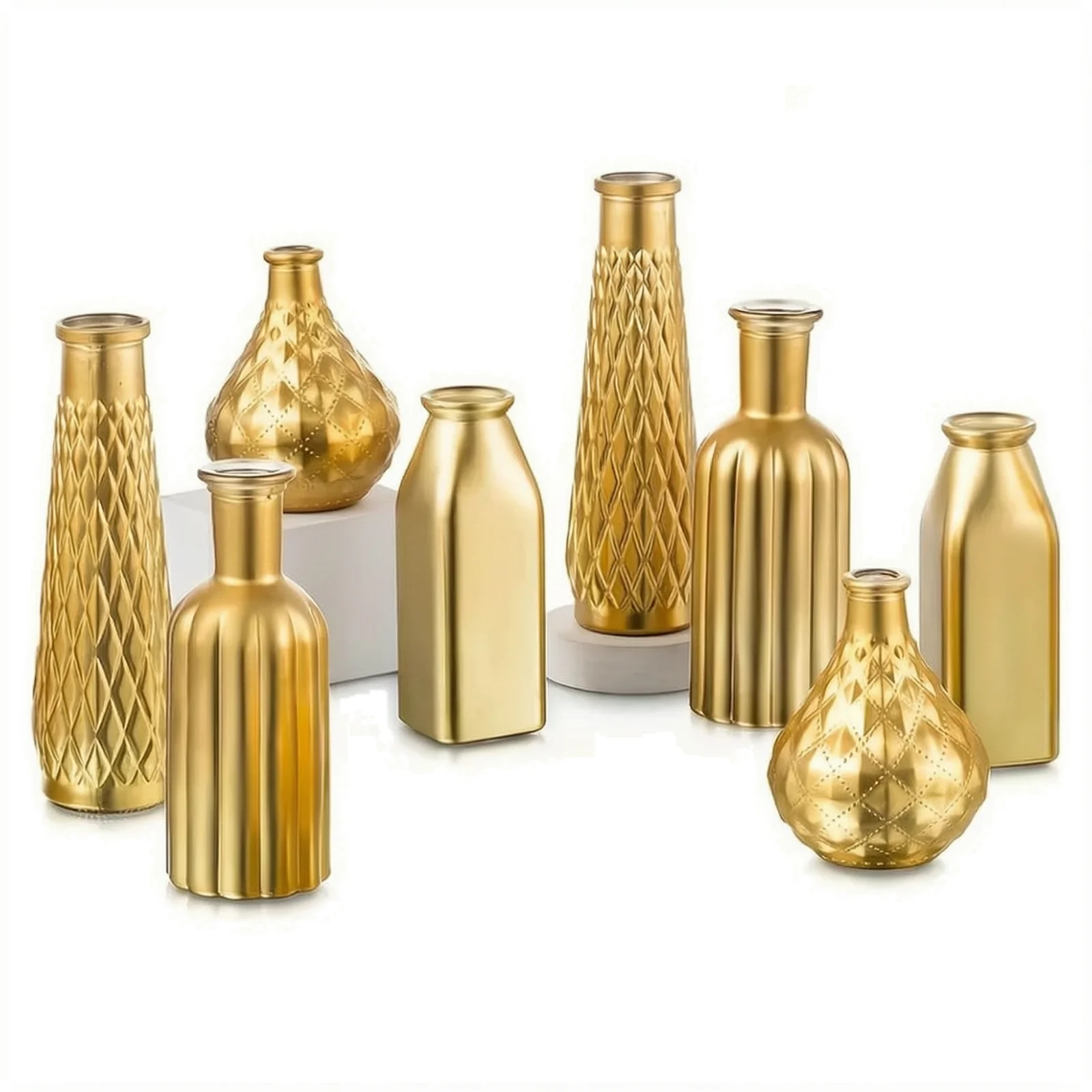 Charming Gold Vases For Centerpieces Vintage Style Enhances Decor With Distinctive Shape And Gold