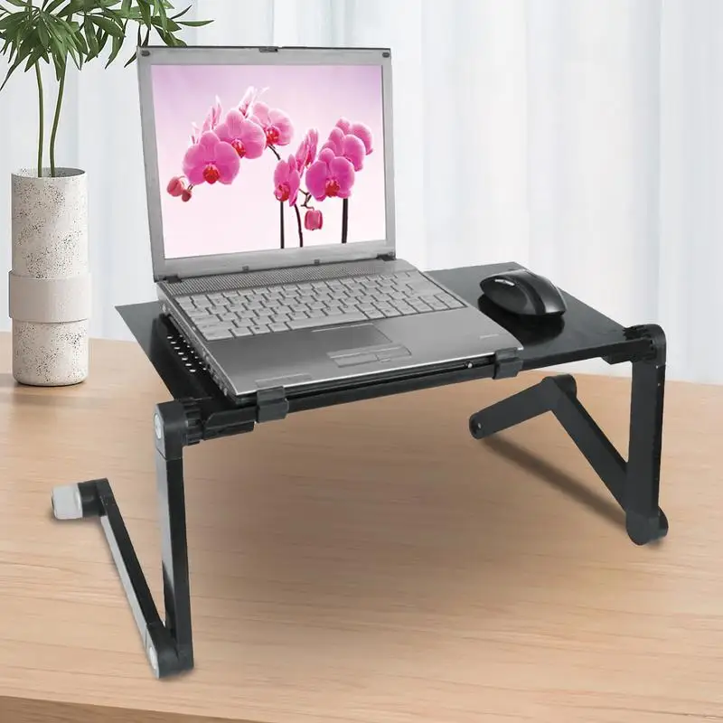 

Laptop Bed Tray Foldable Bed Table For Laptop Collapsible Anti-slip Bed Desk Pad Included For Laptop And Writing