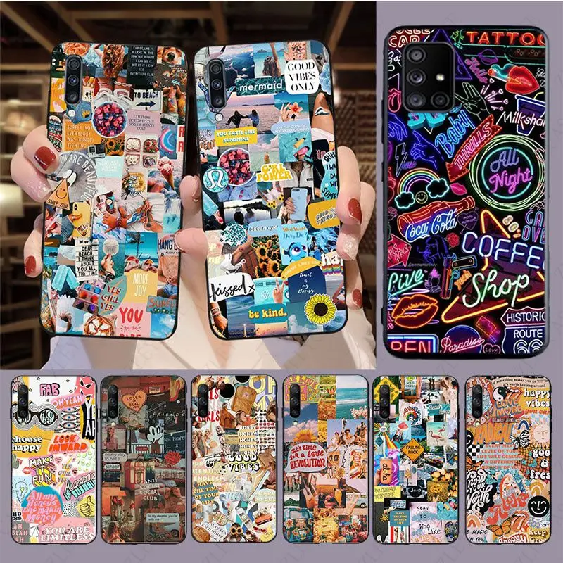 90s aesthetic vintage Phone Cover For samsung Galaxy A14 A53 A13 A12 A21S A40 A22 A23 A32 A34 A50 A51 A52S A54 A70 A71 A73 cases