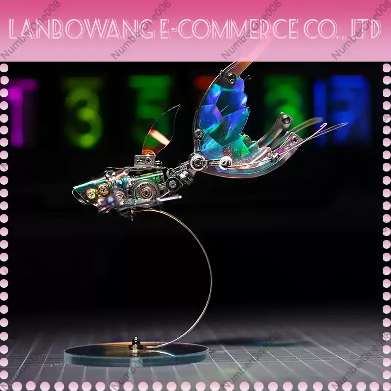 Mechanical Party Butterfly Wing Flying Fish Metal Assembly Model Trendy Play National Creation Mech DIY Festival Gift Male Trend