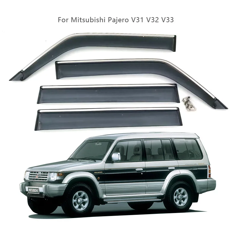 

Suitable for Mitsubishi Pajero V31 V32 V33 Rain or Rain Shield Cheetah Cavalry Widened and Thickened Window Rainproof Eyebrow