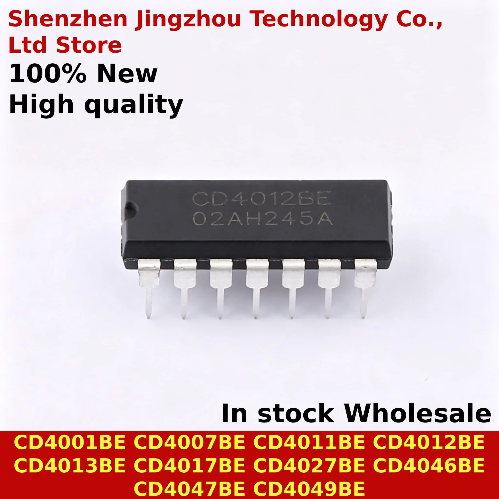 (25PCS) 100% New CD4049BE CD4046BE CD4027BE CD4017BE CD4013BE CD4012BE CD4011BE CD4007BE CD4001BE DIP16 DIP14 In Stock
