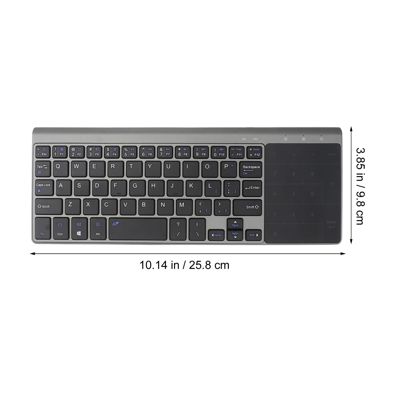 

Wireless Keyboard Touchpad 2.4ghz Ultrathin Portable Design High Quality ABS Material Durable Easy Use Computer Accessory