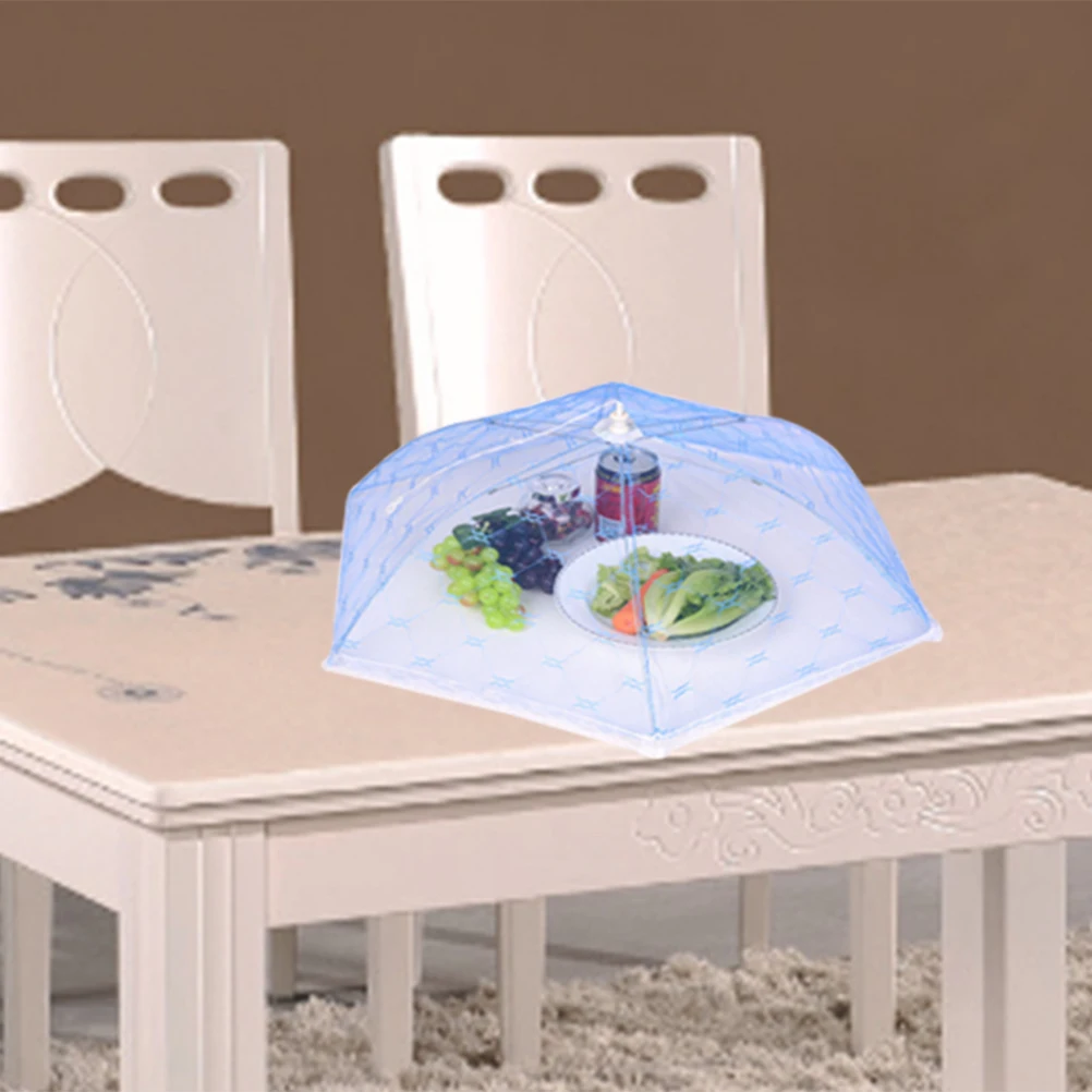 

Foldable Umbrella Food Cover Mesh Screen Food Cover Tent Protector Umbrella Screens to Keep Bugs And From Food at Picnics BBQ &