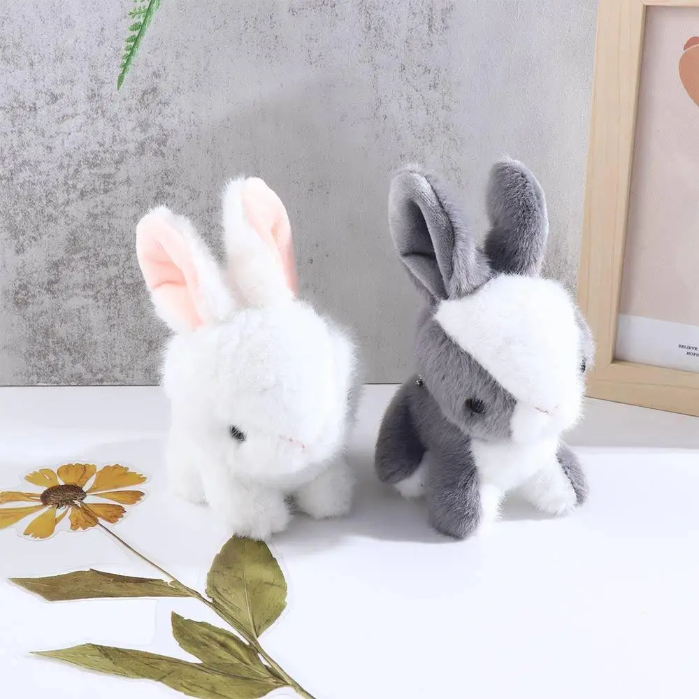 Plush Bunny Key Chain Christmas Birthday Holiday Gift Mini Soft Lovely Simulation Model Stuffed Animal Toys