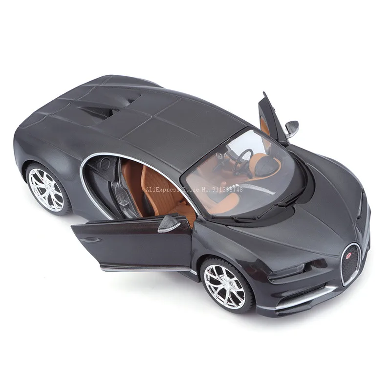 Maisto 1:24 Bugatti Chiron new black car model die-casting static precision model collection gift toy tide play