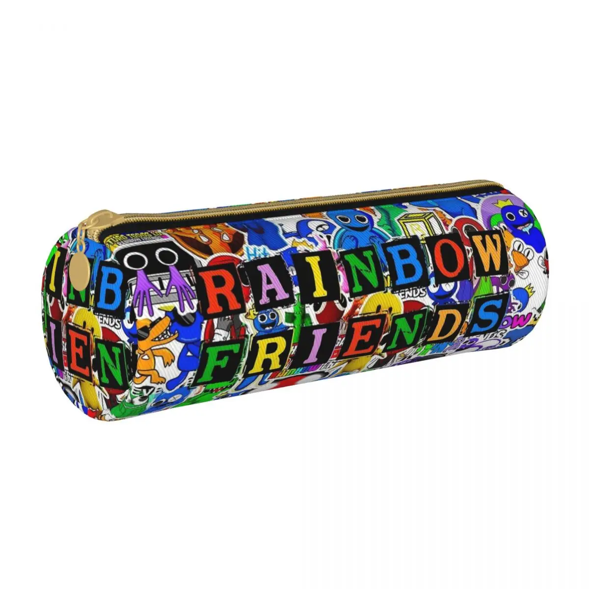 rainbow friends lapis de couro colorido caixa de caneta para estudante bolsas de armazenamento papelaria zipper material escolar 01