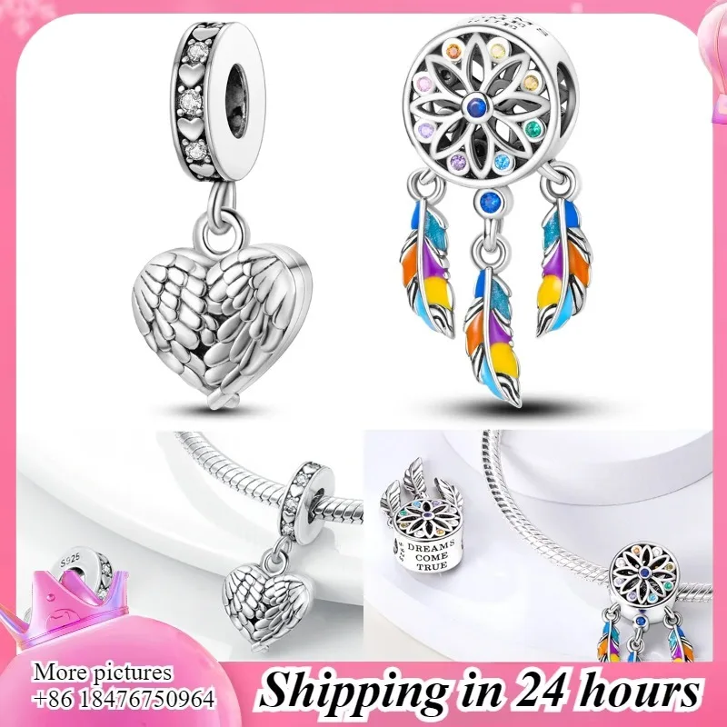 

Abalorios de Circonita Cúbica + Atrapasueños Bohemio: Plata de Ley 925, совместимые с Pulsera Original