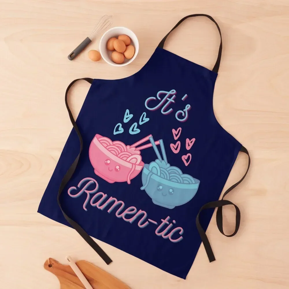 

It's Ramen-tic punny romantic Apron For Women Kitchen For Man Kitchen Things And For Home Woman Kitchens Apron