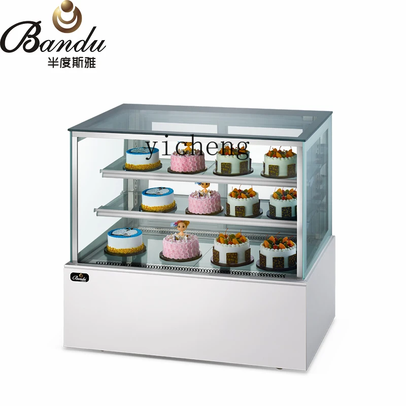 

ZK Display Cabinet Commercial Dessert Cabinet West Point Bread Right Angle Fruit Refrigerated Cake Fresh-keeping Cabinet