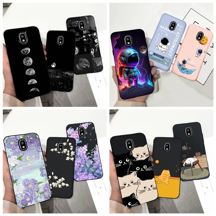 For Samsung Galaxy J3 2017 J5 2017 J7 2017 Phone Case Soft Liquid Silicone Fundas For Samsung J7 J3 J5 2017 Cute Animal Pattern