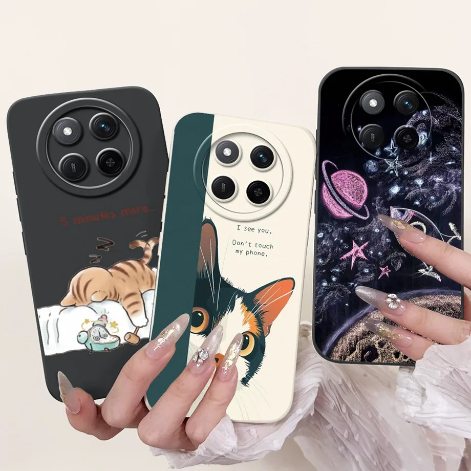 For Honor X9c Case  Funda On HonorX9c X 9c Cases Cute Cartoon Astronaut Moon Night Pattern Silicone Shockprood Back Cover Fundas