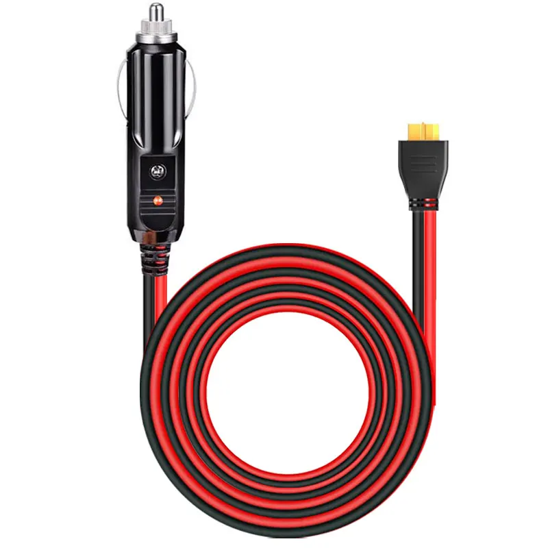 1.5m/5Ft Male Cigaette Lighter to XT60 Female Charging Cable for ALLPOWERS R600 R1500 R2500 VOLIX P300 Portable Power Stations.