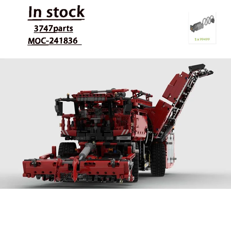 MOC-241836 โมเดลตัวต่อรถเก็บเกี่ยวเมล็ดบีทรูท รุ่นคลาสสิกเมือง, 3747 ชิ้นส่วน, ของขวัญของเล่นวันเกิดและคริสต์มาสสำหรับเด็กผู้ชาย