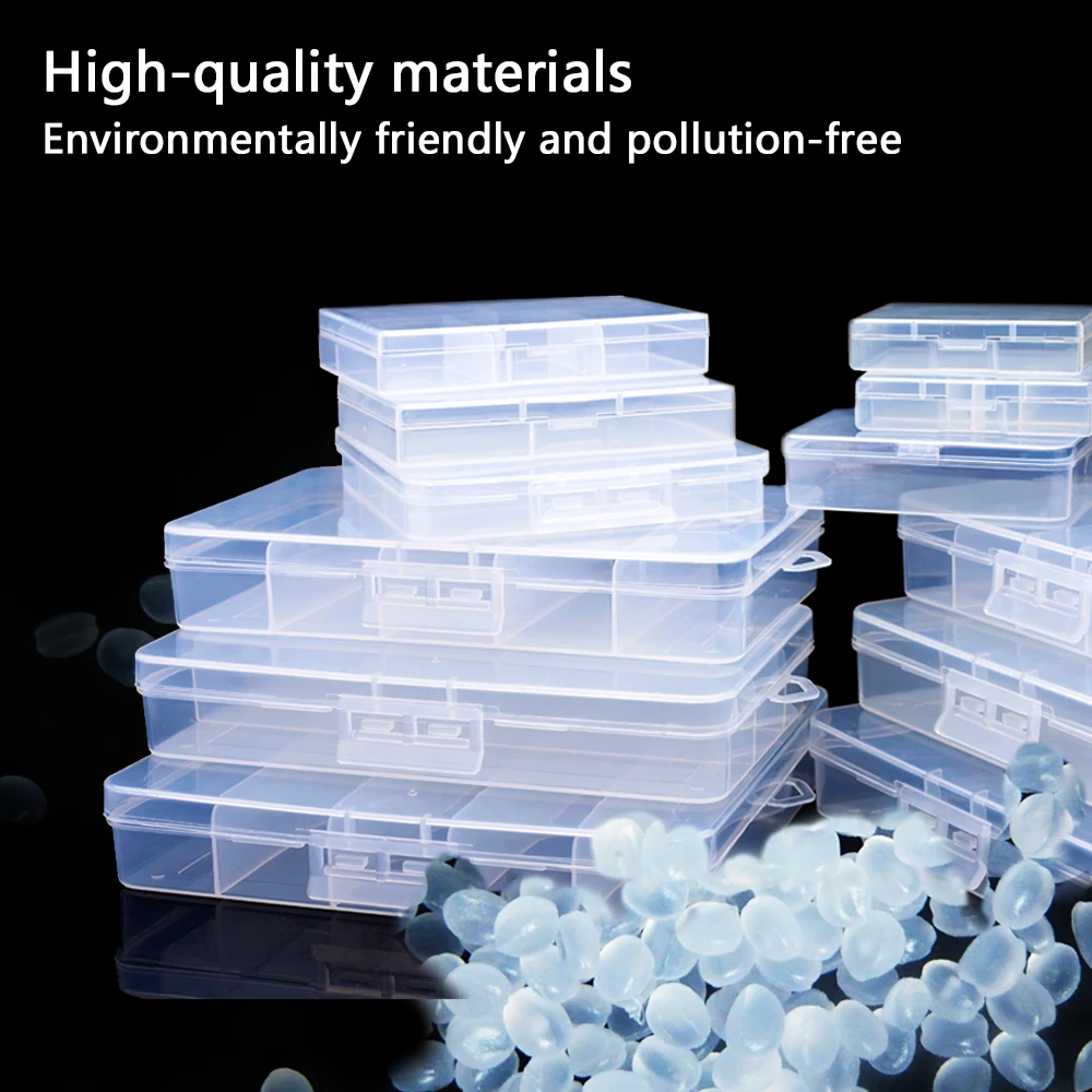 1PC 4 Kind of Portable Fishing Tackle Box Clear PP Plastice Storage Case For Fishing Lures Fish Bait Tools Accessories Pesca