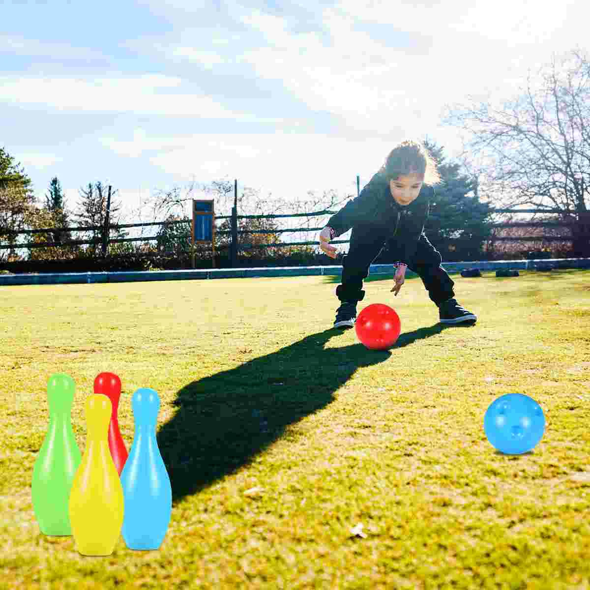 Family Bowling Game Toys Children Outdoor and Indoor Plastic Skittle Game kids bowling bowling toys plastic bowling