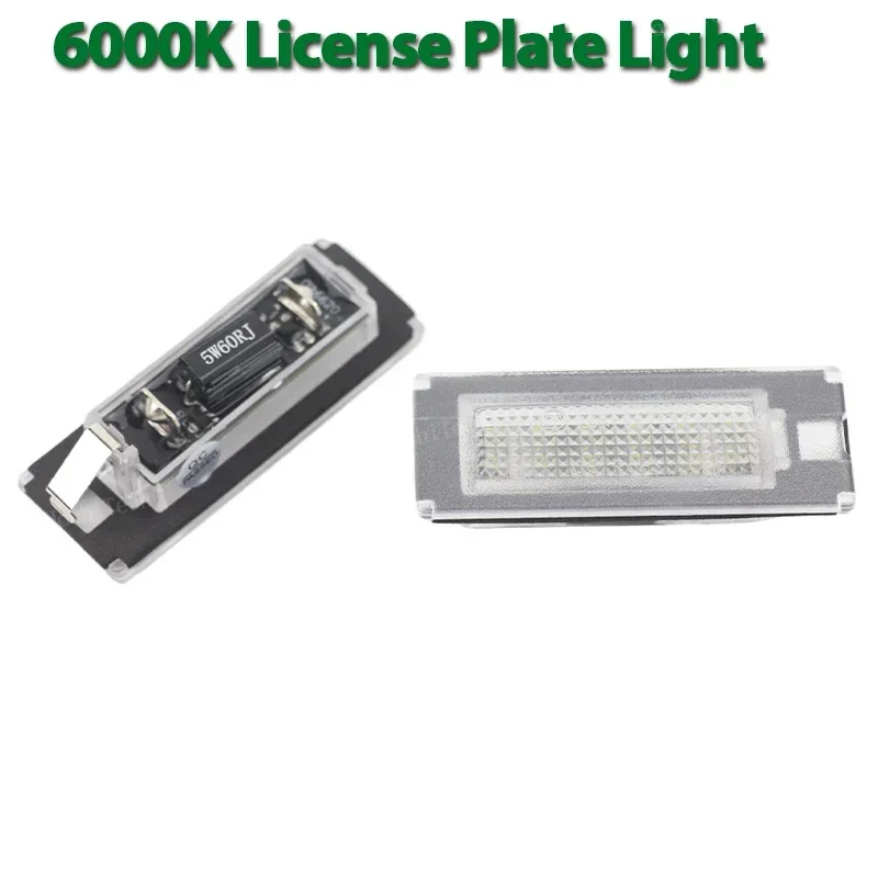 2x Canbus LED Number License Plate Light Lamp for Fiat Ducato Bus Box Peugeot Boxer Bus Box Citroen Jumper Bus Box 2006-2020