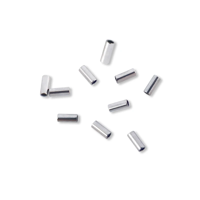 10pcs/bag Dental Orthodontic Crimpable Hook Double Cross Tubes Mini Stops Long Short Type Dental Lingual Buttons on Archwires
