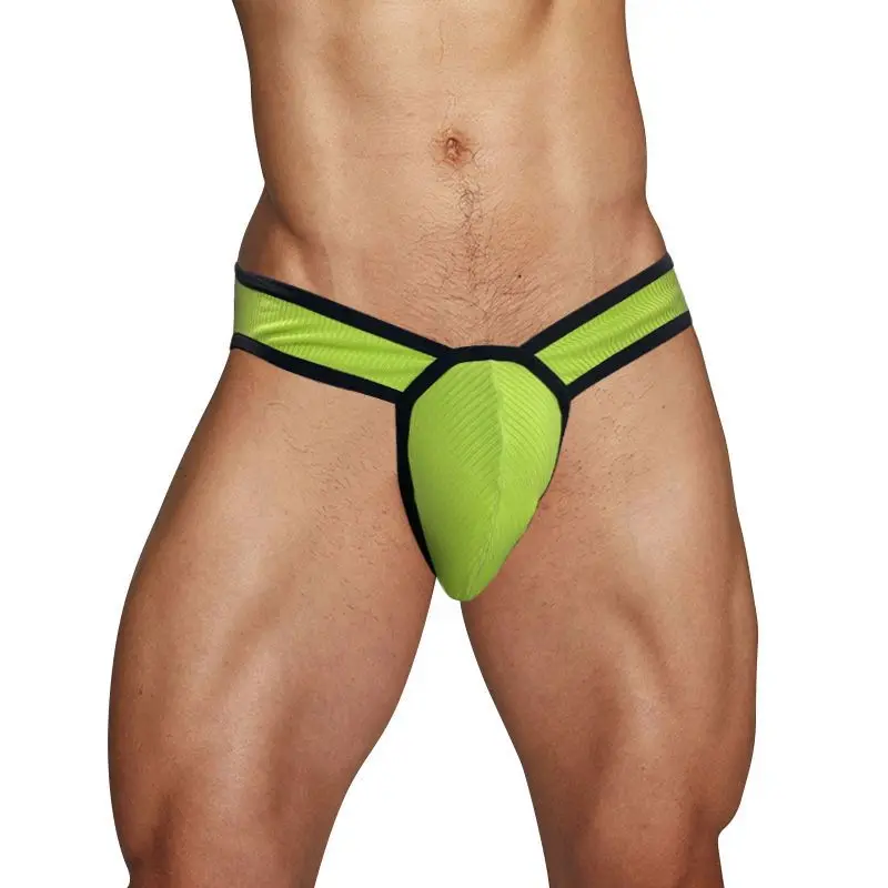 High Fork Sexy Men's Triangle Underwear Cotton Breathable Low Waist Peach Hip  U Pouch Bulge PantiesErotic Lingerie Underpants