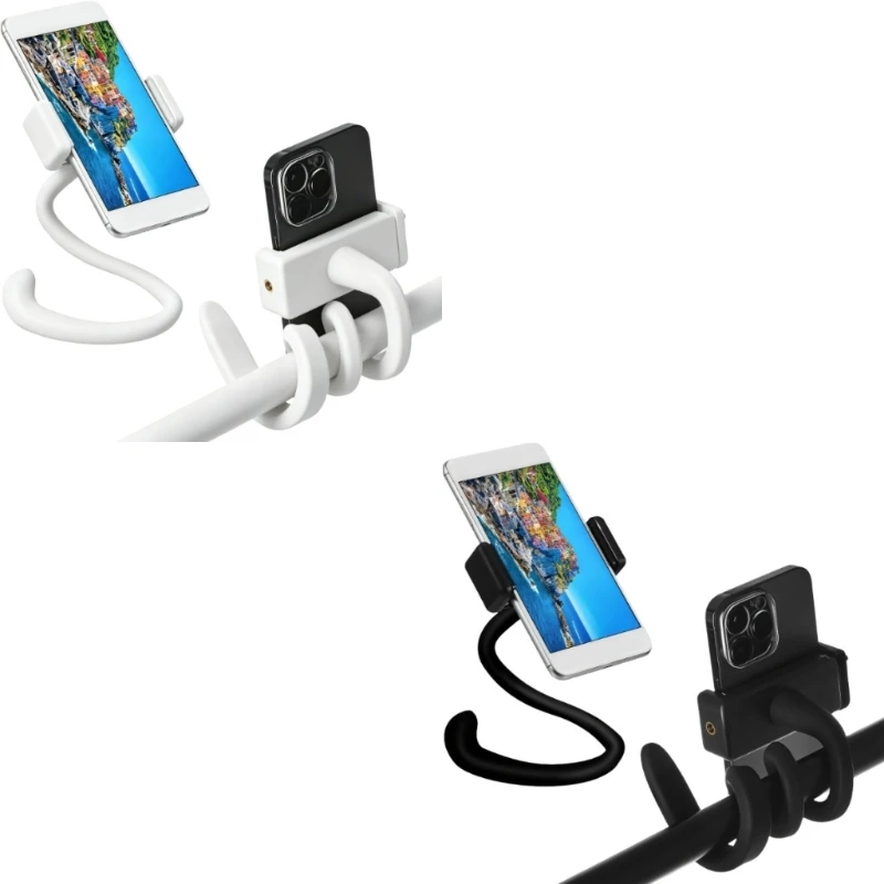 Handyhalterung für Rollstuhl und Kinderwagen mit flexiblem Arm, gepolsterter Klemme und mobilem – Detail 1