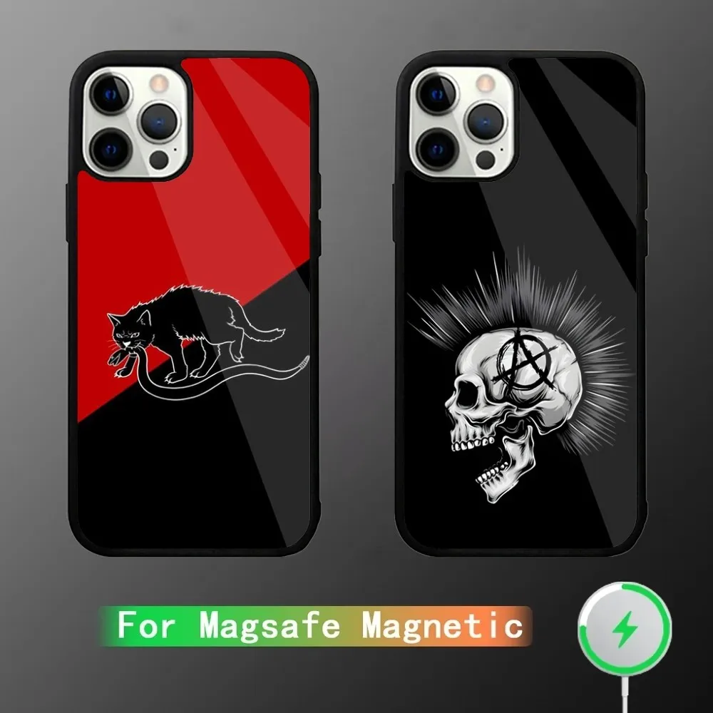 

Anarchy Symbol Phone Case For iPhone 16,15,14,13,12,11,Plus,Pro,Max Mini Magsafe Magnetic Wireless Charging