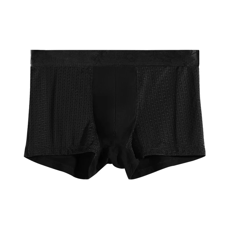 

Men's Trendy Brand Boxer Briefs, Ice Silk Ultra-Thin Summer Underwear, Breathable and Stylish Summer Shorts