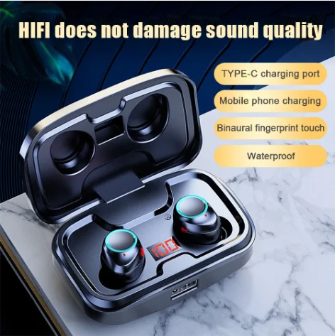 for Ulefone Armor 27T Pro+ RugKing 5 Pro 28 29 Pro TWS Wireless Bluetooth Headset HIFI Stereo Sports Waterproof Noise Reduction