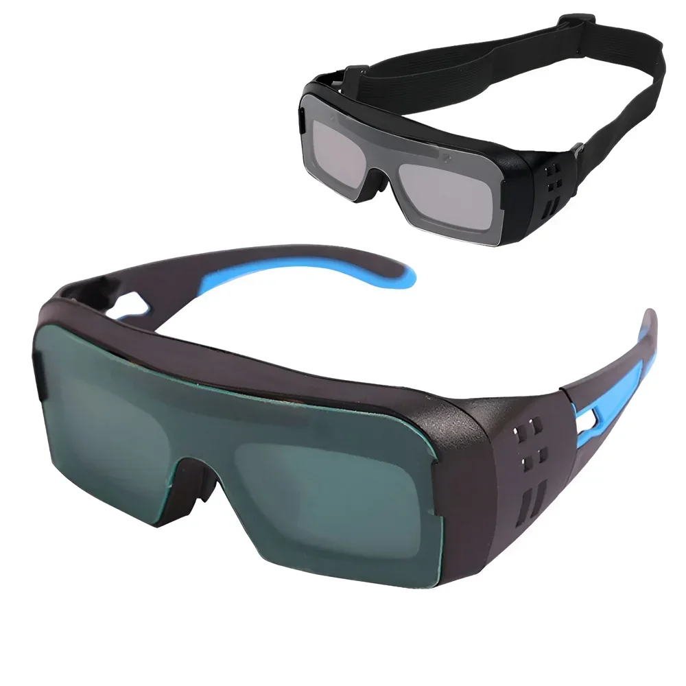 Auto Darkening Welding Helmets Automatic Light Change Auto Darkening Anti- Eyes Shied Goggle Glasses Solar Energy Eyes Glasses