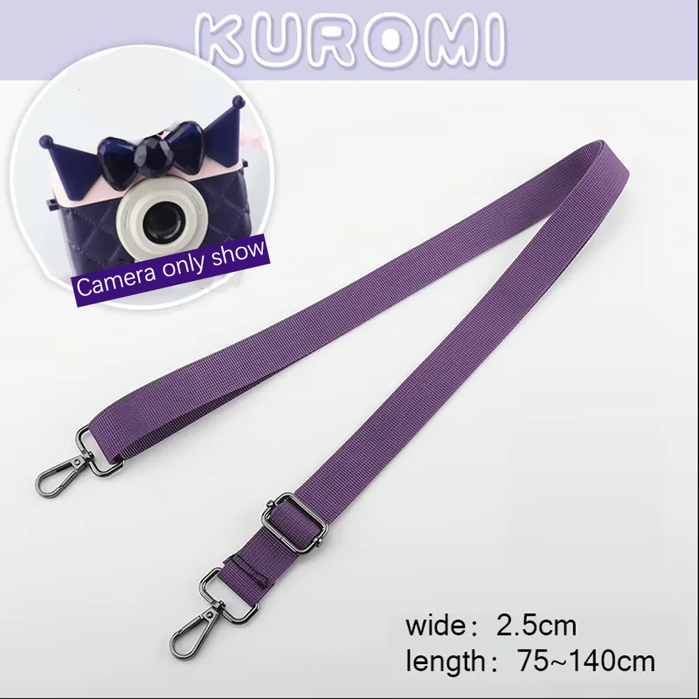 

Adjustable Purple strap Chain Single Shoulder Crossbody Bag With Recessed Design Anti-Wear Leather Pu Chain Shoulder Strap