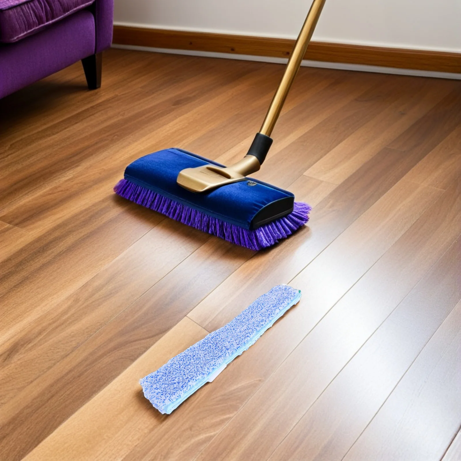 

2pcs Replacement Microfiber Squeegee Sleeve 35Cm Reusable Washable Window Cleaning Refill For Glass Scrubber Tools Streak-Free