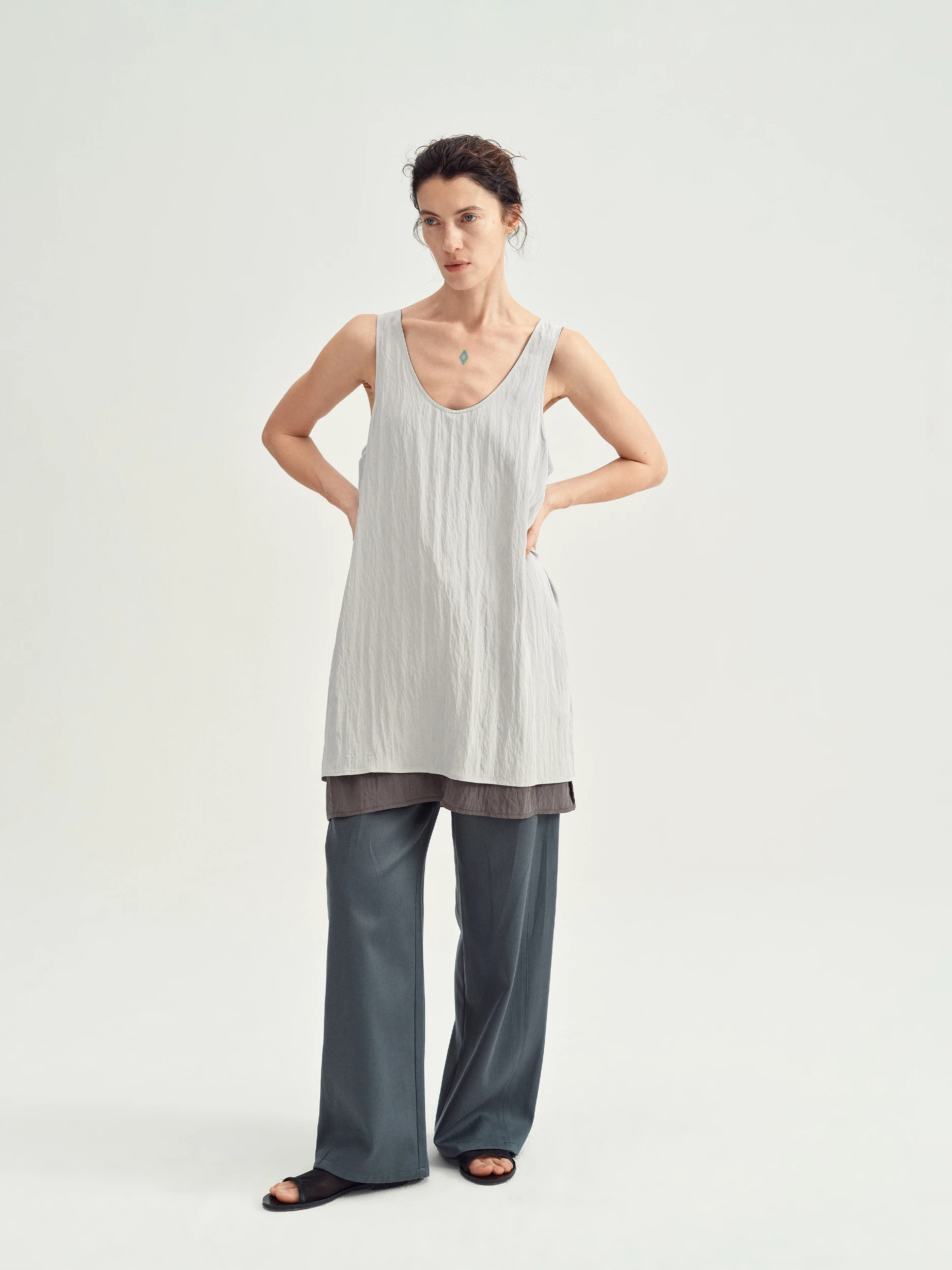 

Versatile Double-Sided Holiday Vest Dr Fre Sensation mat Sle Svel U-Neline All-Season Women's Dr