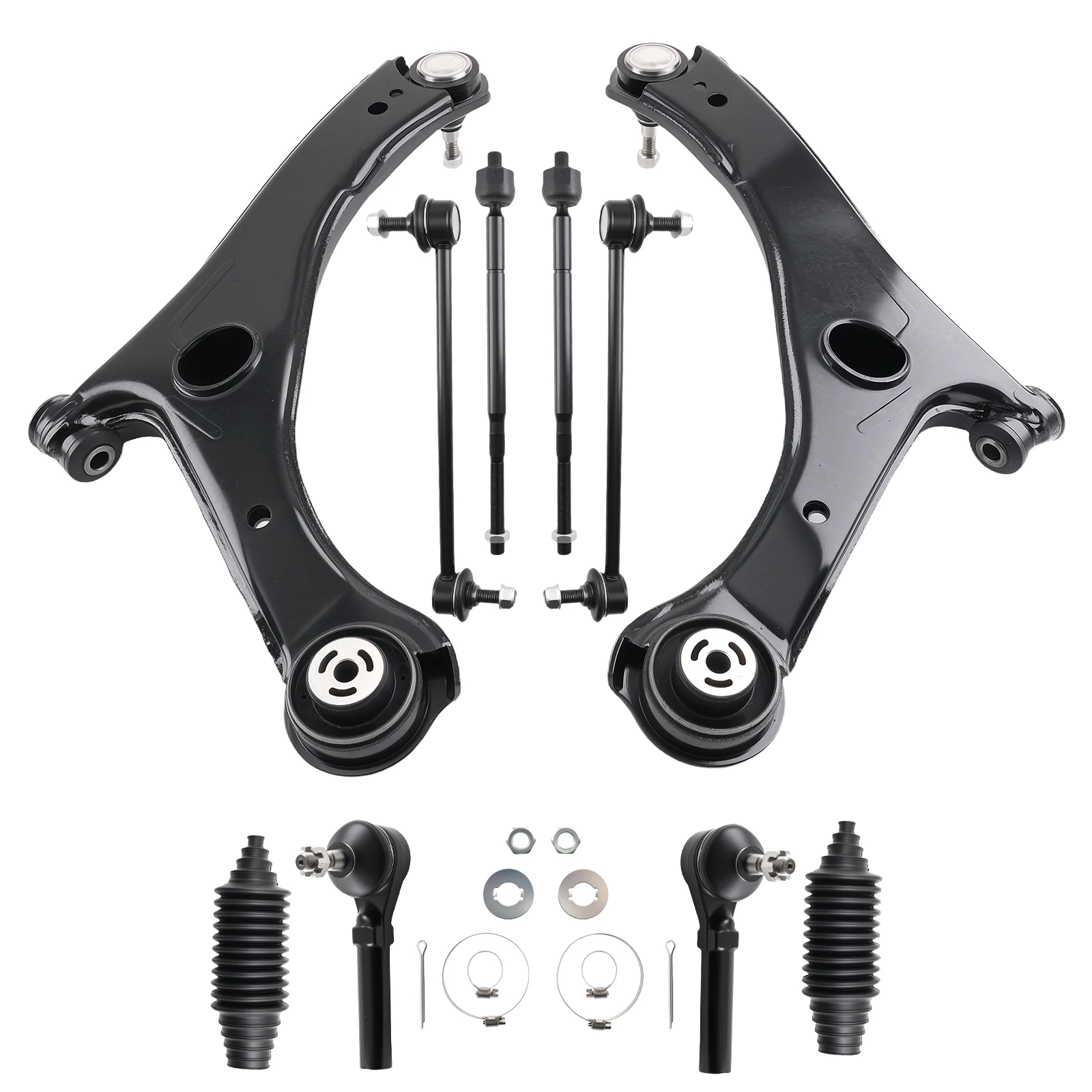 

Front Lower Control Arms w/Ball Joint Tie Rods for Grand Caravan Town & Country
