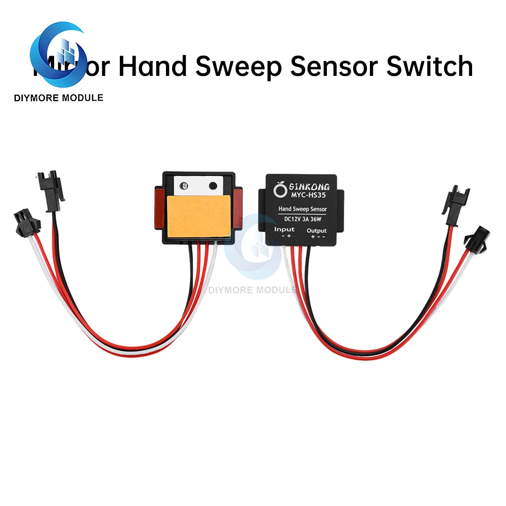 DC12V 3A 36W Dual Color Temperature Electrodeless Dimming Sensor Switch Single Dual Color Intelligent Hand Sweep Sensor Switch