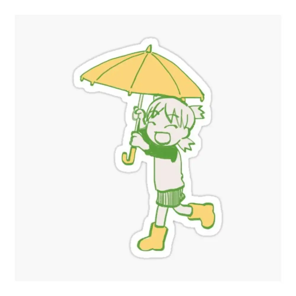 I Re-draw Yotsuba With Umbrella Yotsubato Sticker Motorcycle Bumper Trunk Laptop Window Vinyl Decals High Quality Car Decoration