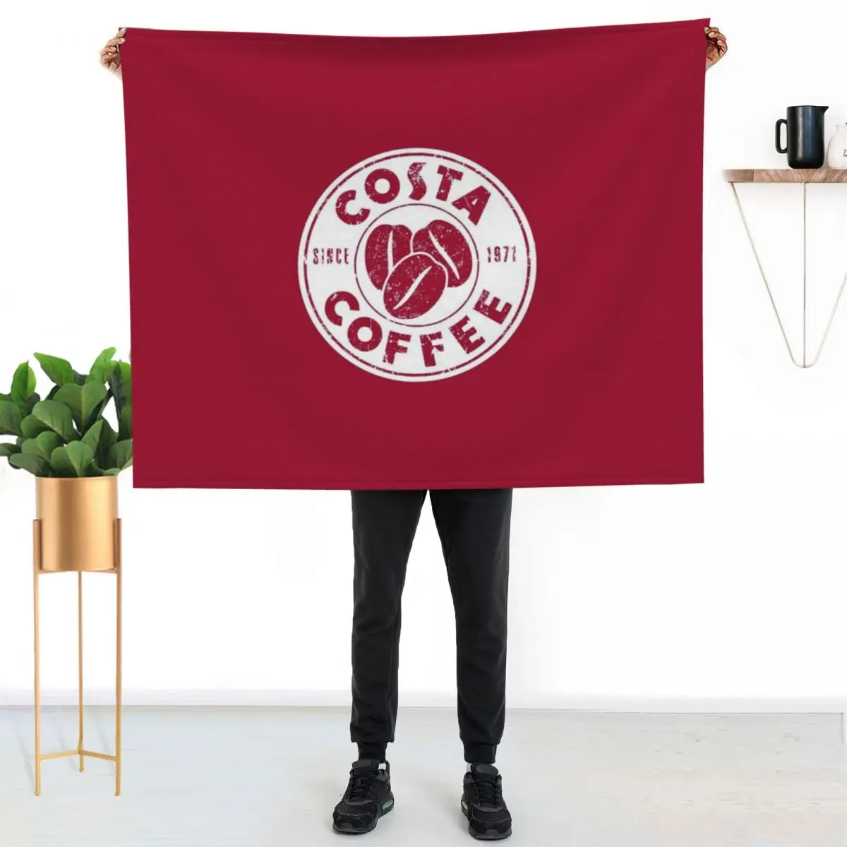 Costa UK Coffee Chain Logo design Throw Blanket Beautifuls Bed covers Warm christmas decoration Blankets