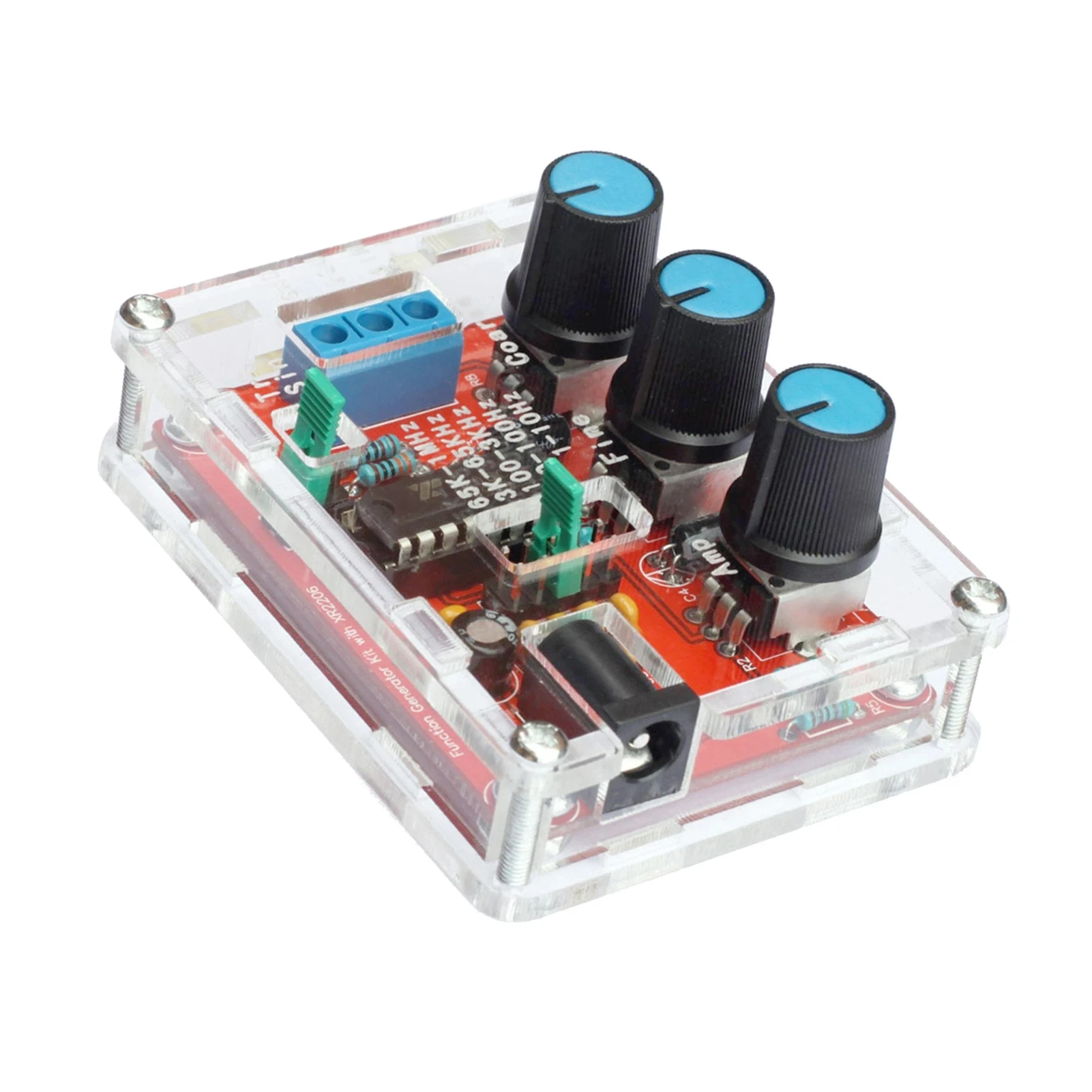Fonction générateur de Signal Kit de bricolage sortie sinusoïdale/triangle/carrée 1Hz-1MHz XR2206 générateur de Signal Amplitude de fréquence réglable