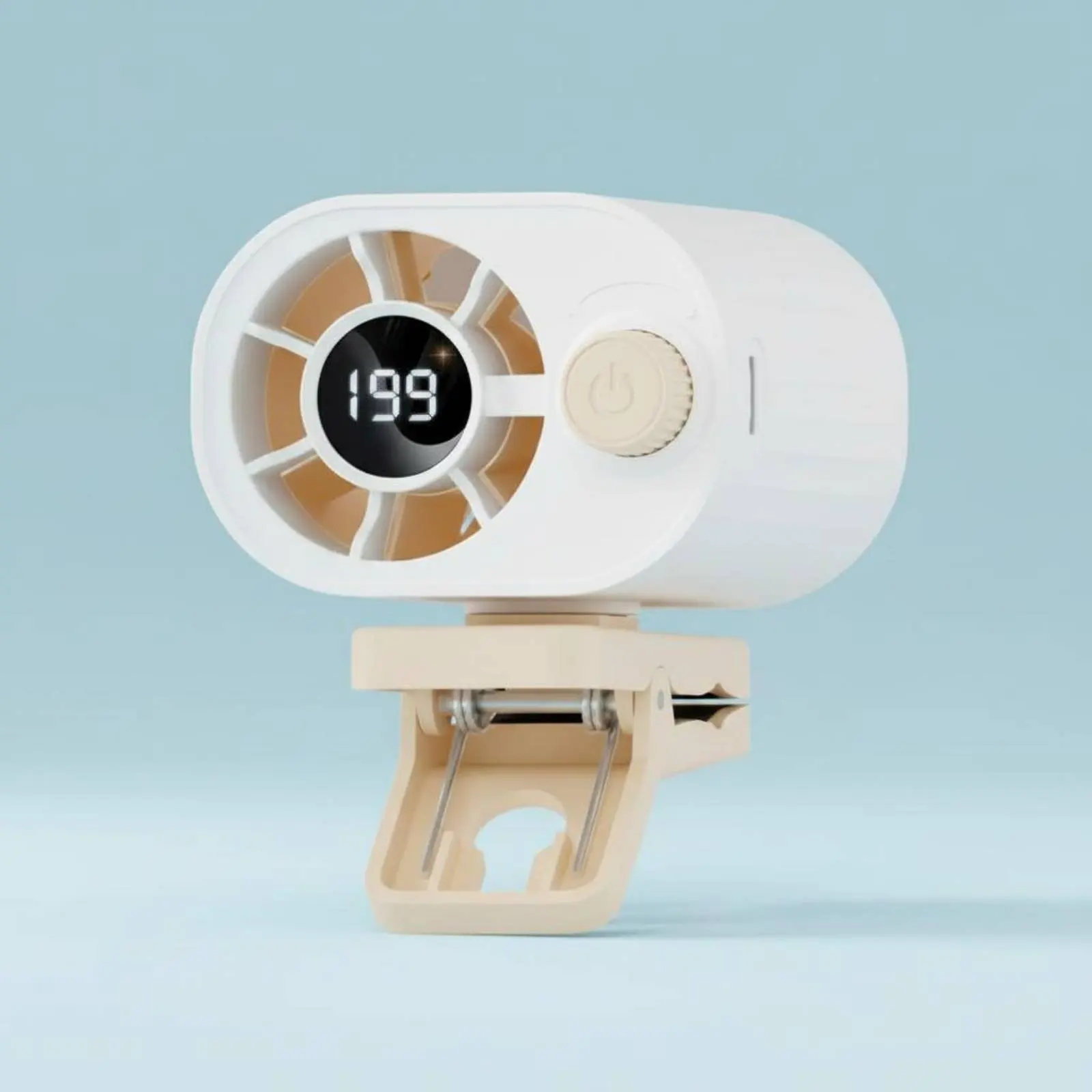 Umbrella Clip Fan Fast Charging Portable Waist Fan Rechargeable Strong Air Circulation for Outdoor