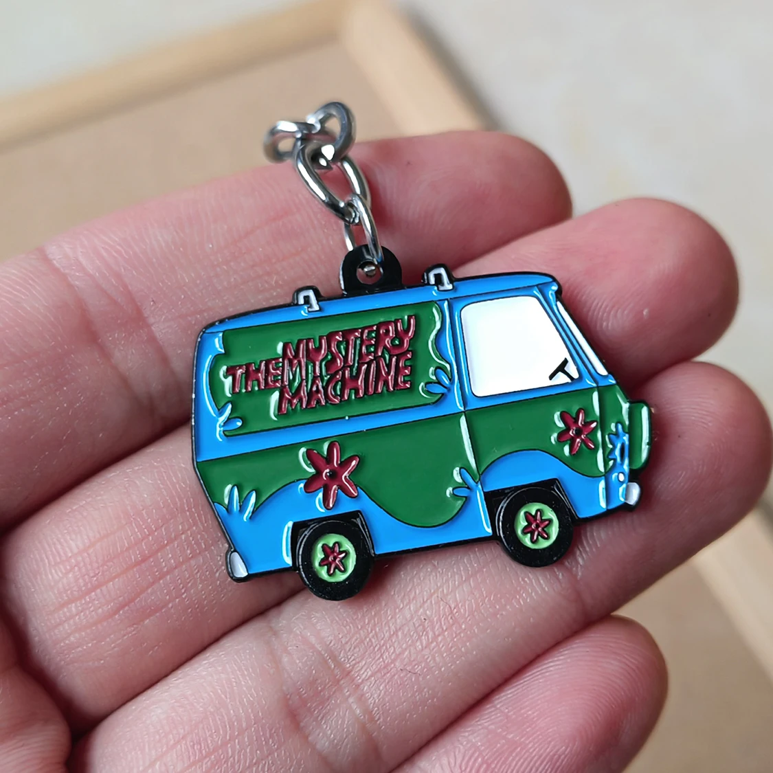 The Gang Mystery Machine van VW Bus Keychain Men Women Fashion Jewelry Gifts Adorn Key Ring Key Chain