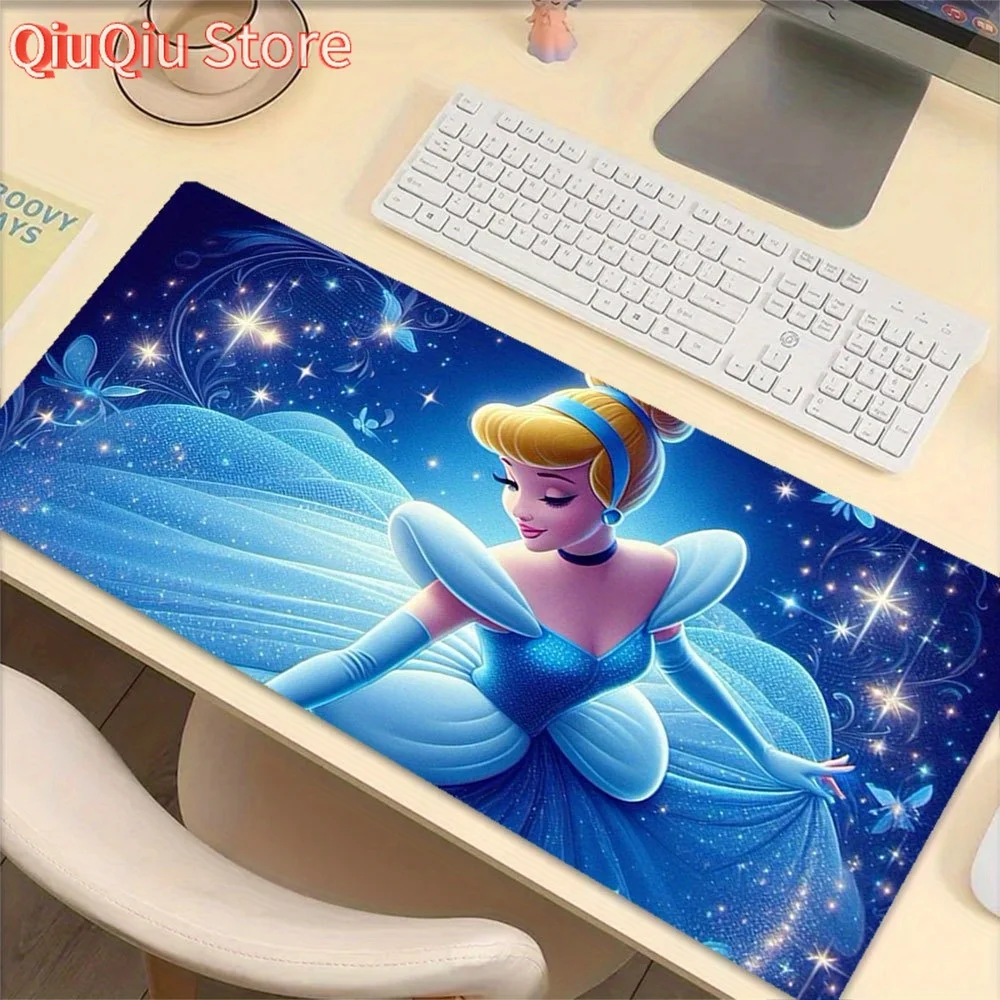 

1pc Cinderella Mouse Pad with Vibrant Splash Art Design, Non-Slip Rubber Base, Rectangular Office & Home Desk Mat for Workspace