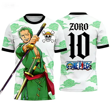 2026 Anime Pattern Training Jersey Quick-Dry Comfortable Fabric T-Shirt Short Sleeve