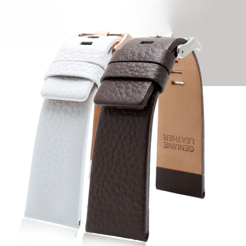 Durable and Wear-resistant Genuine Leather Watchbands for Diesel Dz7257 Dz1657 Dz4323 Dz7314 Dz7313 Chic Strap 24 26 28mm