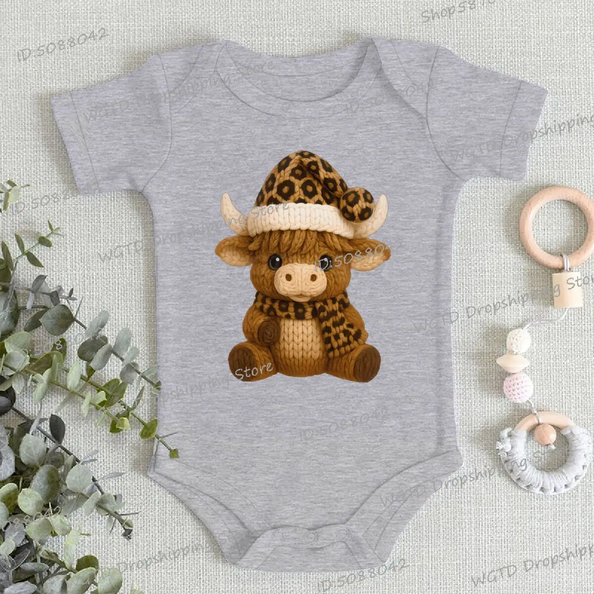 عيد الميلاد الطفل ارتداءها الكرتون الجبل الماشية عيد الميلاد الزي القطن عيد الميلاد السروال القصير قصيرة الأكمام صبي فتاة عيد الميلاد عطلة وتتسابق