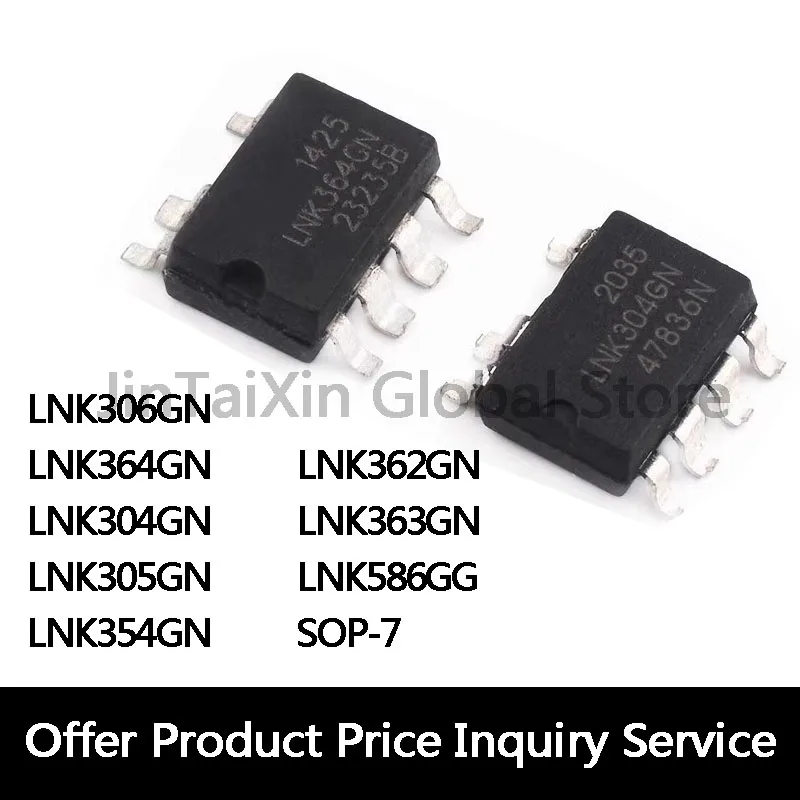 

Набор микросхем LNK304GN LNK305GN LNK306GN LNK354GN LNK362GN LNK363GN LNK364GN sop-7, 10 шт., 100%