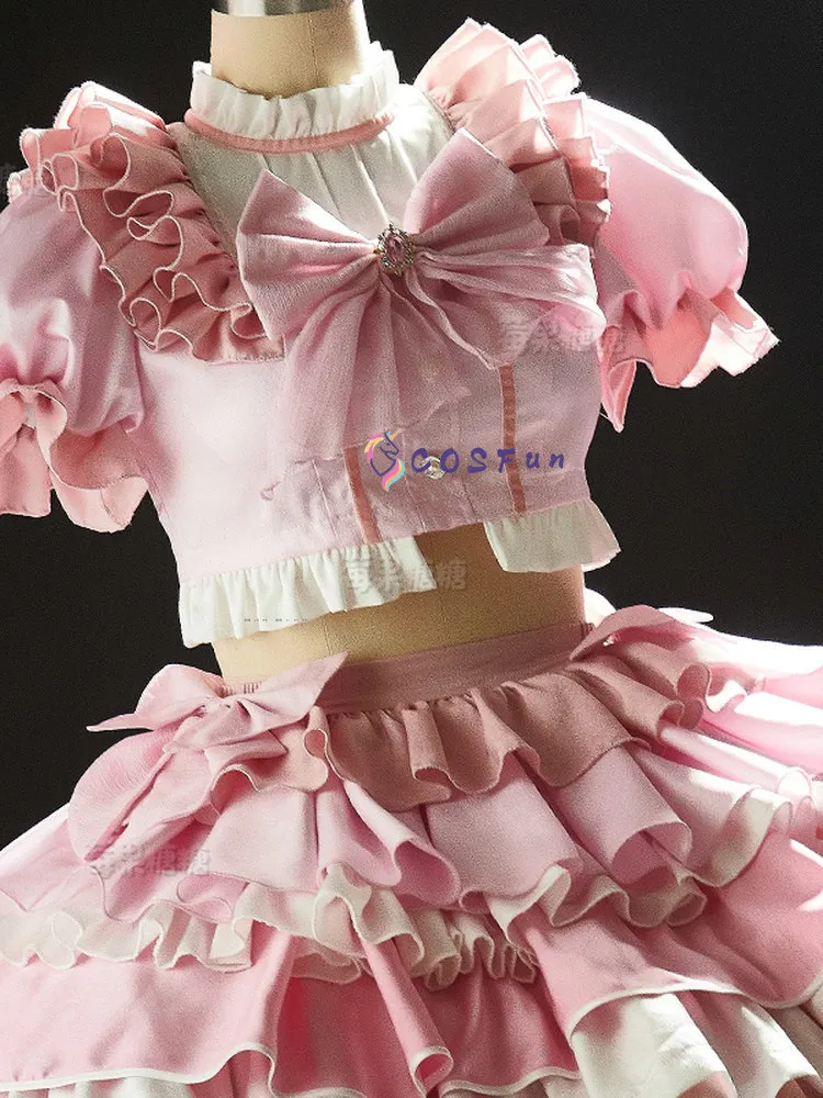 Anime Puella Magi Madoka Magica Madoka Kaname Cosplay Costume Sweet Uniform Dress Halloween Party Role Play Clothing COSFun