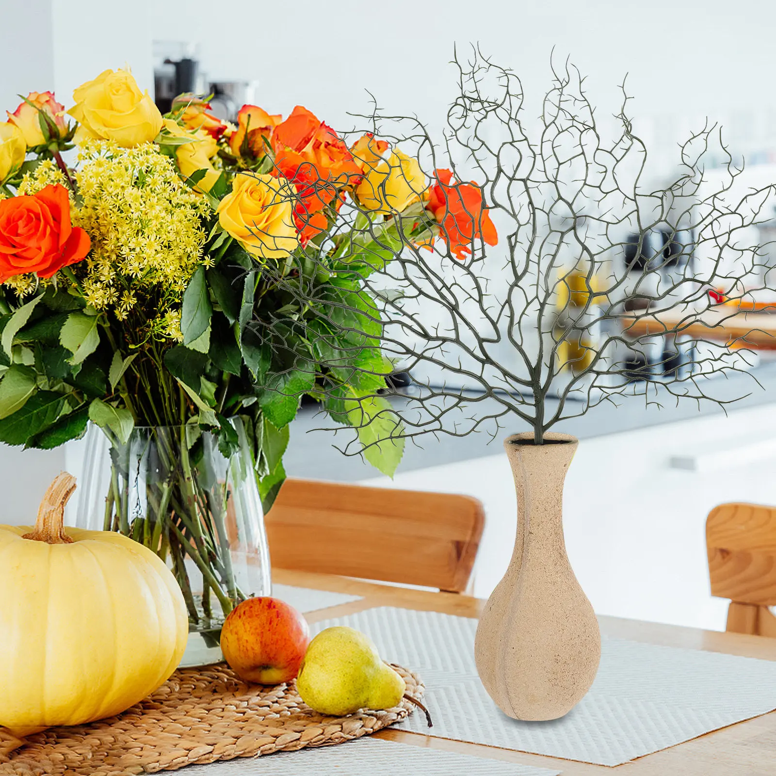 

2 шт. реалистичные искусственные коралловые ветки темно-зеленого цвета для аквариума, декорации для ландшафта аквариума, украшения для дома