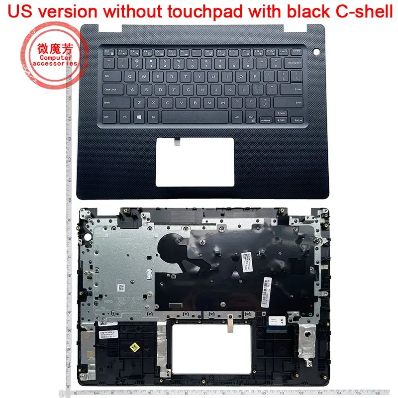 

US English NEW Laptop Palmrest Upper Case With Keyboard For Dell Vostro 14 3000 V3480 V3482 V3481