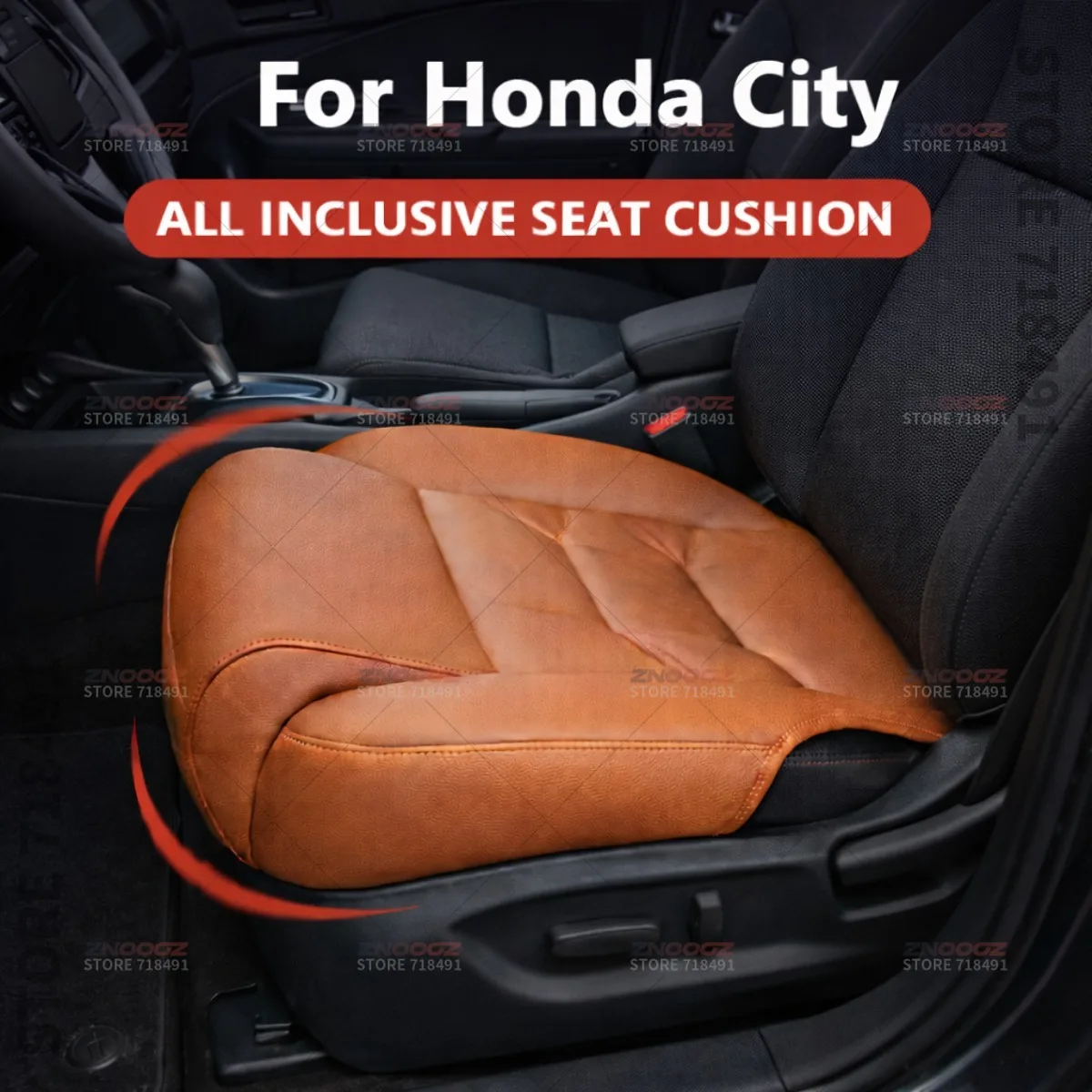 

For Honda City Car Seat Leg Support Extension Seat Cover Memory Foam Extender Cushion Interior Accessories