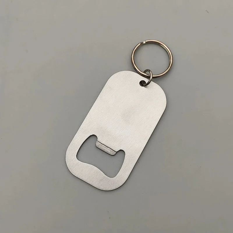 Multifunctional Stainless Steel Bottle Opener Key Ring, Portable Gift
